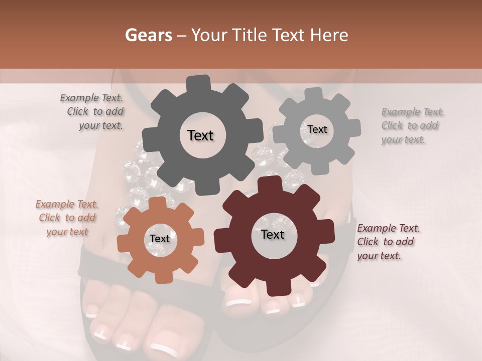 Heel Sandals Shiny PowerPoint Template