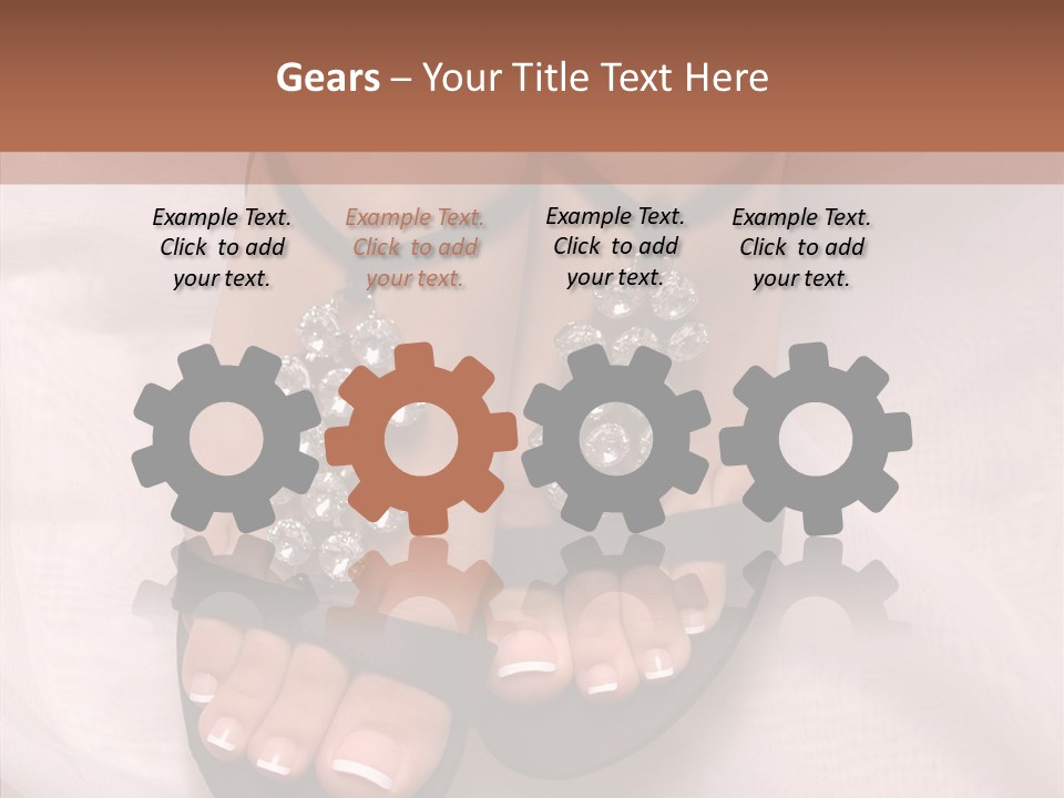 Heel Sandals Shiny PowerPoint Template
