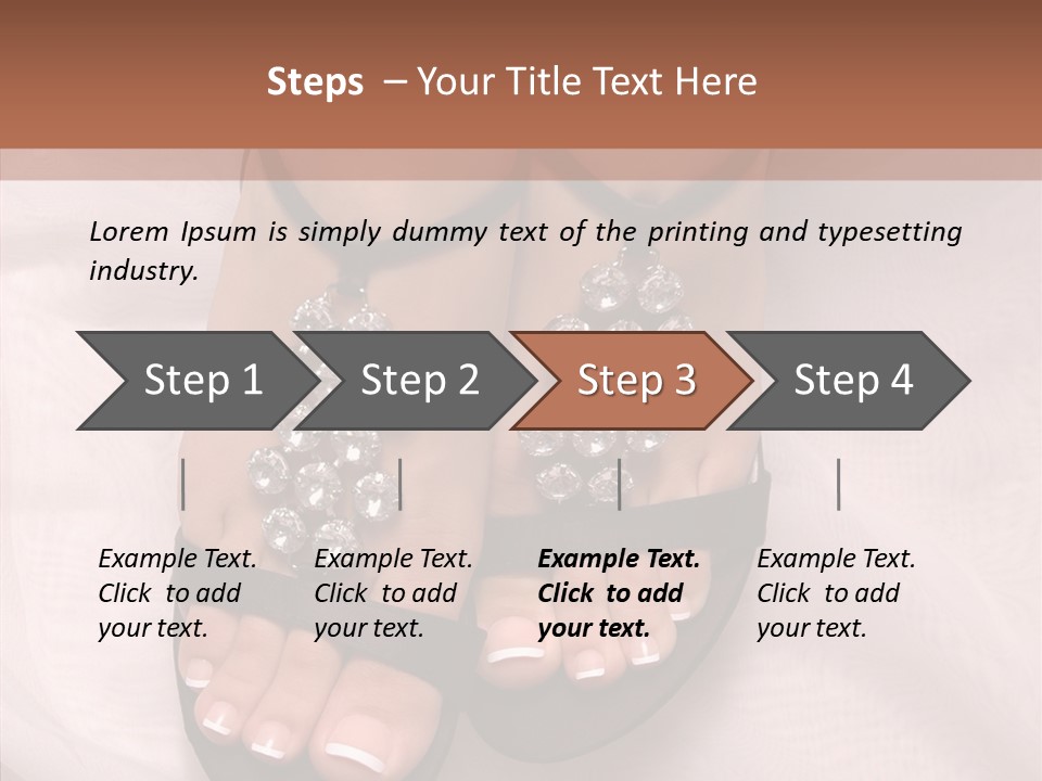 Heel Sandals Shiny PowerPoint Template