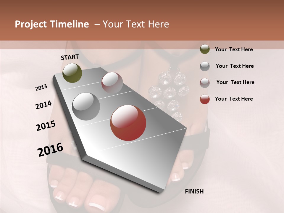 Heel Sandals Shiny PowerPoint Template