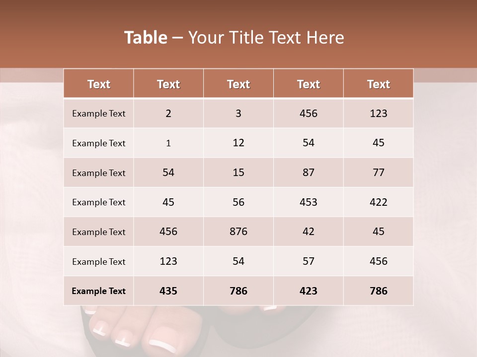 Heel Sandals Shiny PowerPoint Template