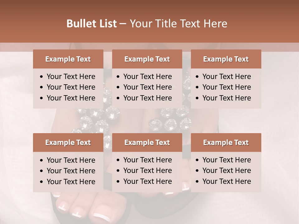 Heel Sandals Shiny PowerPoint Template