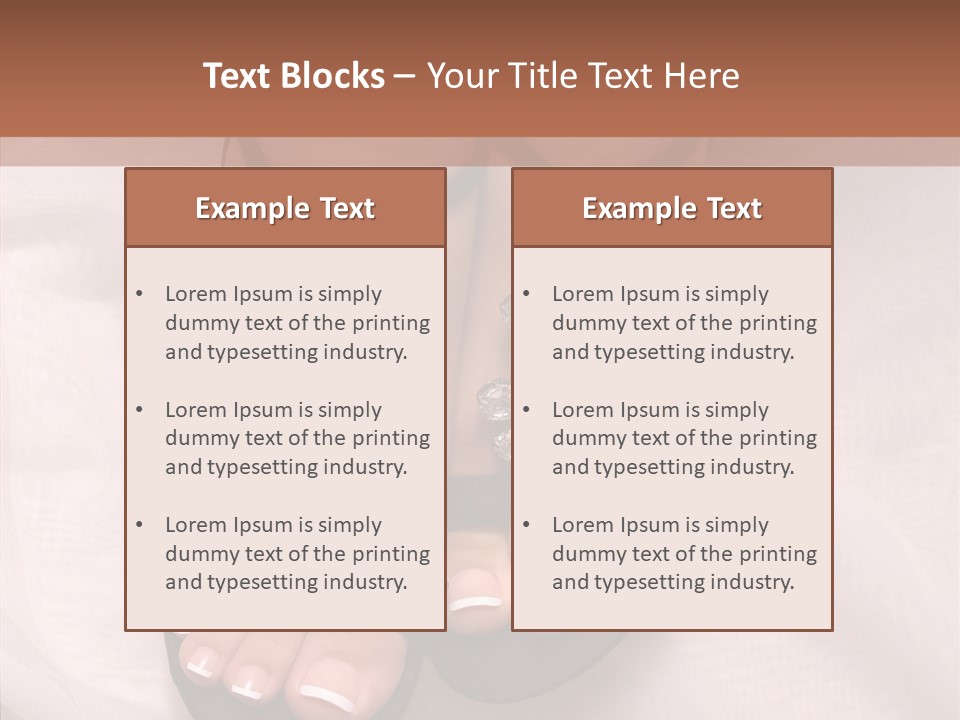 Heel Sandals Shiny PowerPoint Template