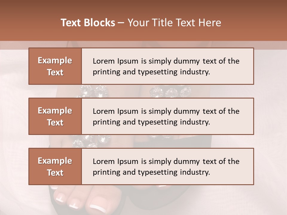 Heel Sandals Shiny PowerPoint Template