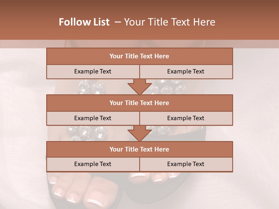 Heel Sandals Shiny PowerPoint Template