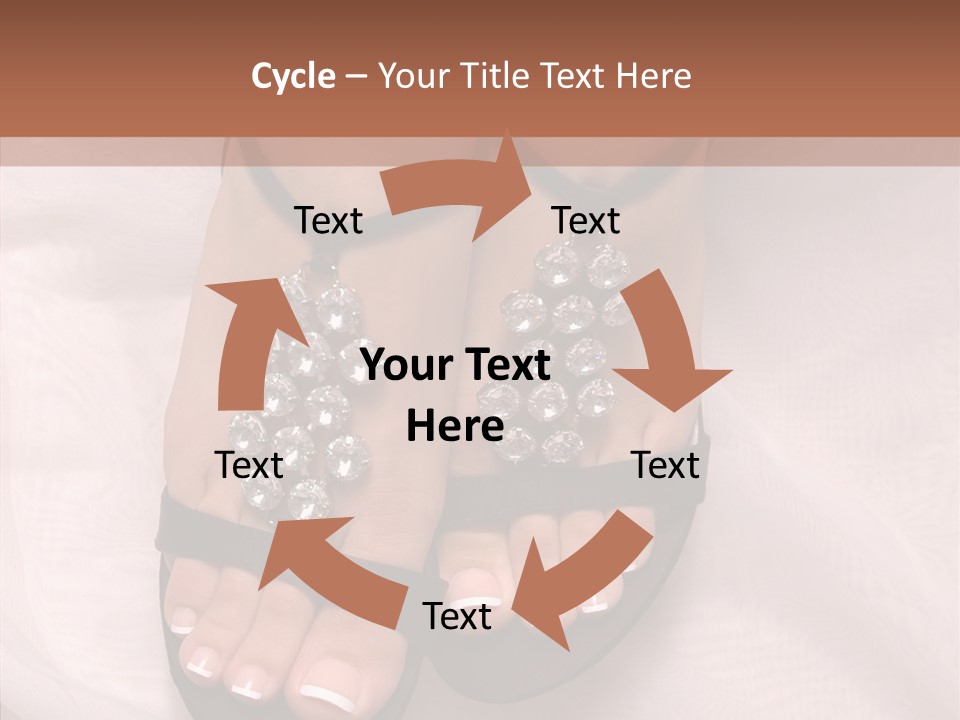 Heel Sandals Shiny PowerPoint Template