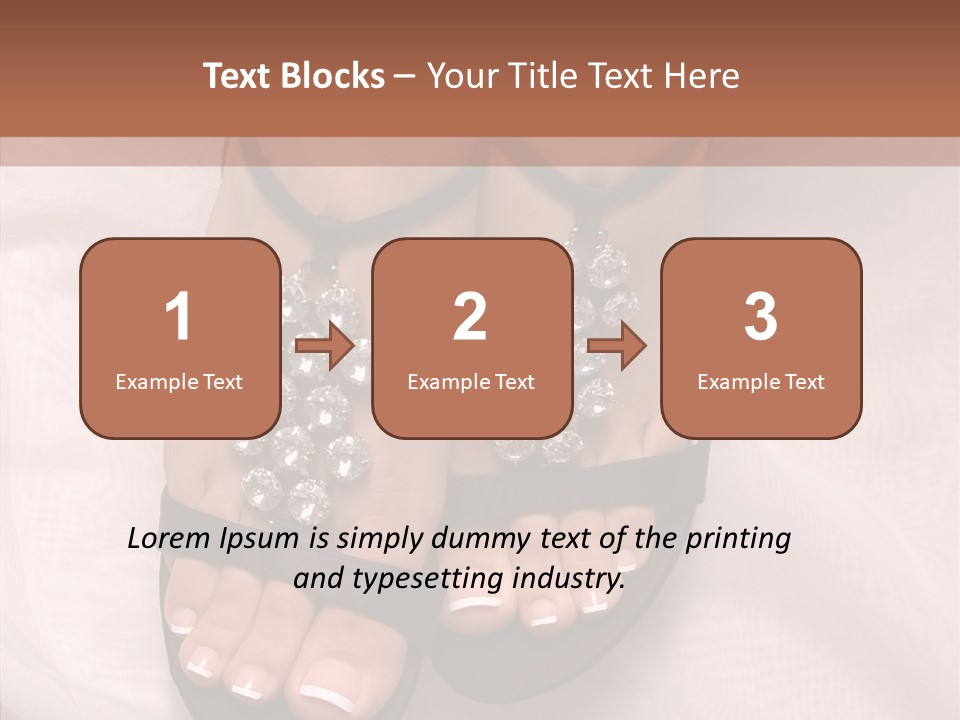 Heel Sandals Shiny PowerPoint Template