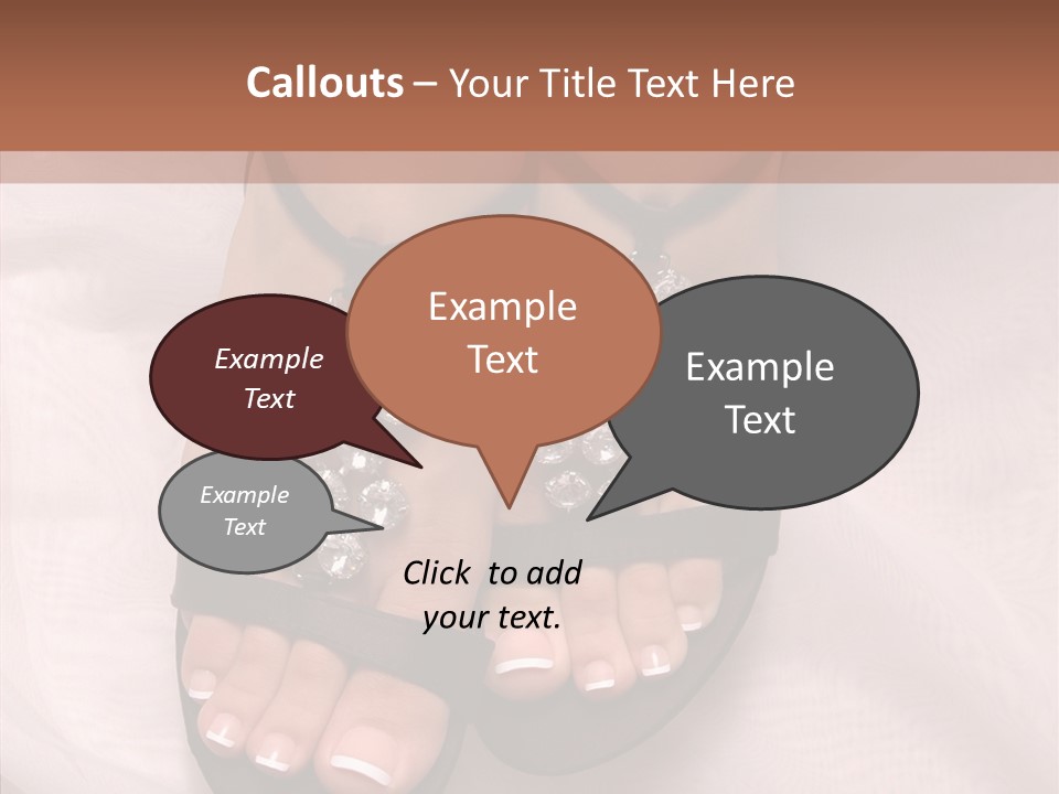 Heel Sandals Shiny PowerPoint Template