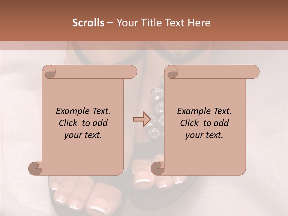 Heel Sandals Shiny PowerPoint Template