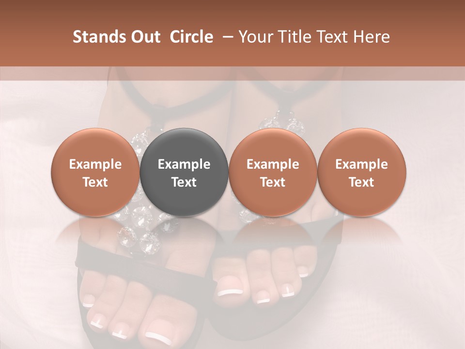 Heel Sandals Shiny PowerPoint Template