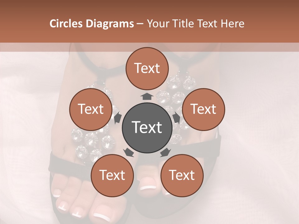 Heel Sandals Shiny PowerPoint Template