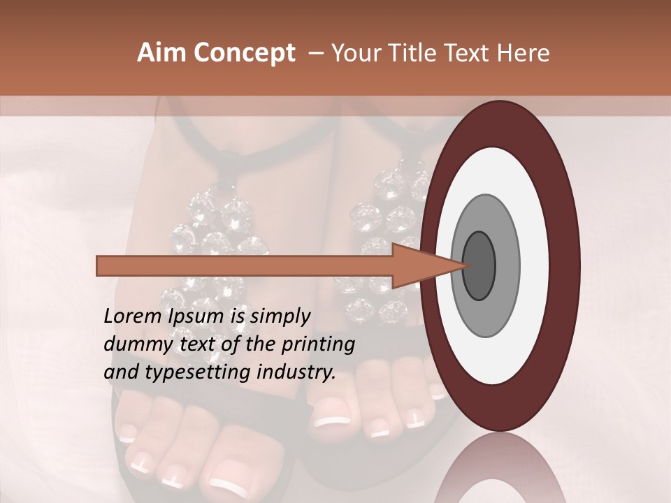 Heel Sandals Shiny PowerPoint Template
