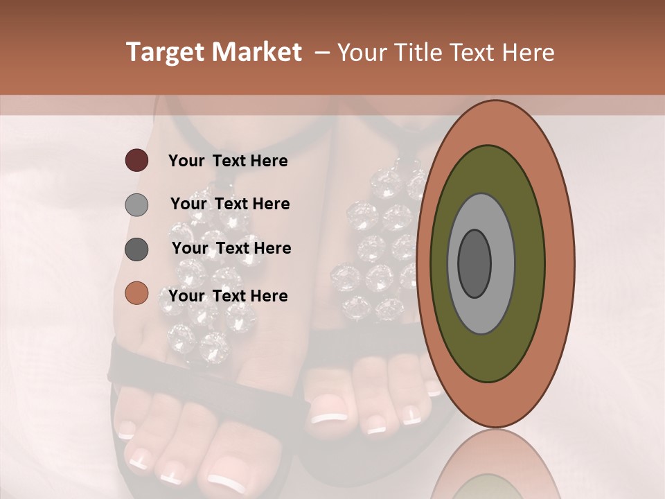 Heel Sandals Shiny PowerPoint Template