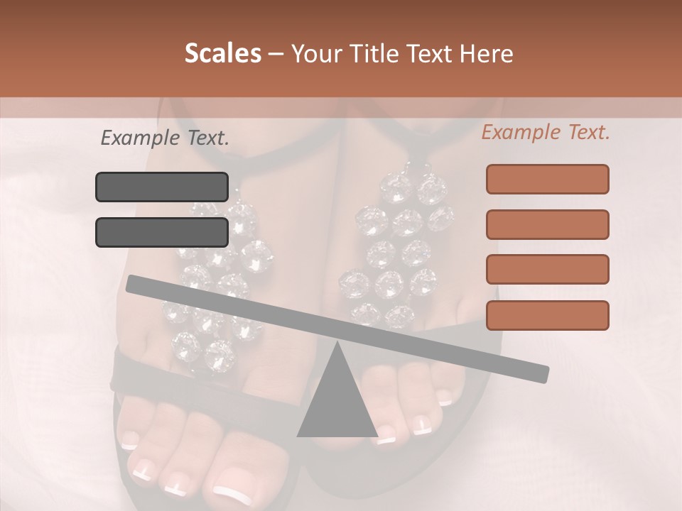 Heel Sandals Shiny PowerPoint Template