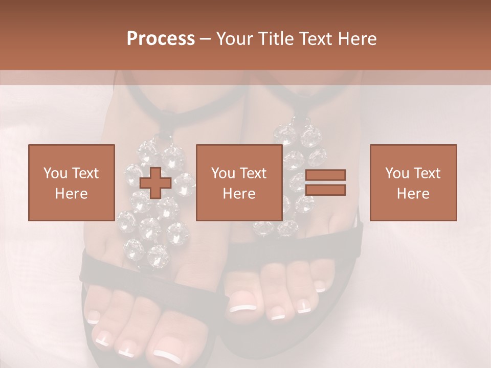Heel Sandals Shiny PowerPoint Template