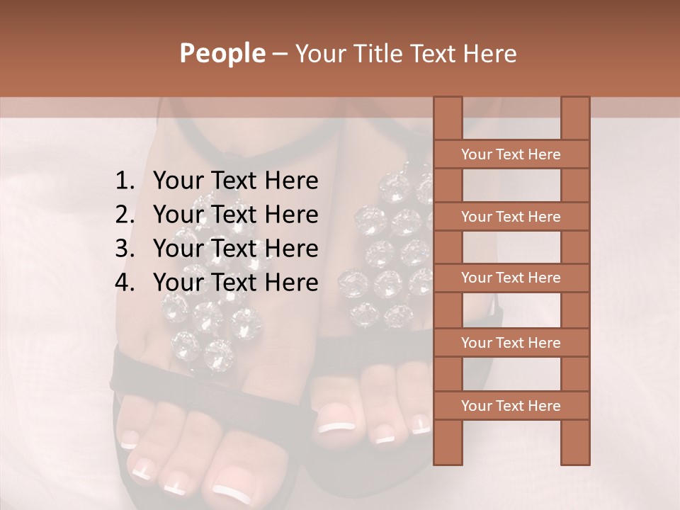 Heel Sandals Shiny PowerPoint Template