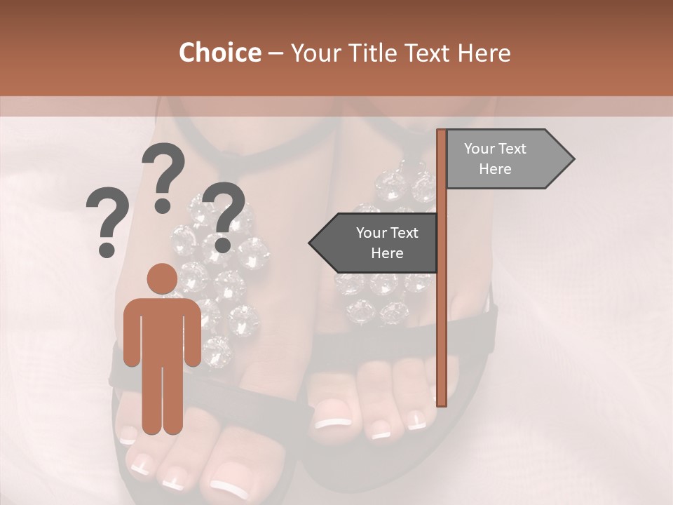 Heel Sandals Shiny PowerPoint Template