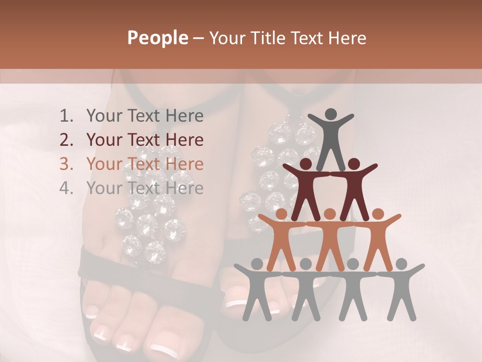 Heel Sandals Shiny PowerPoint Template