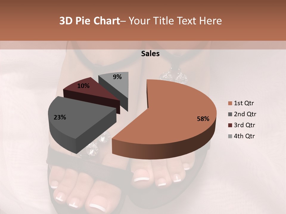 Heel Sandals Shiny PowerPoint Template