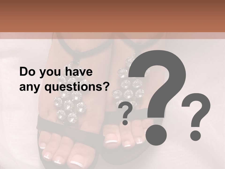 Heel Sandals Shiny PowerPoint Template