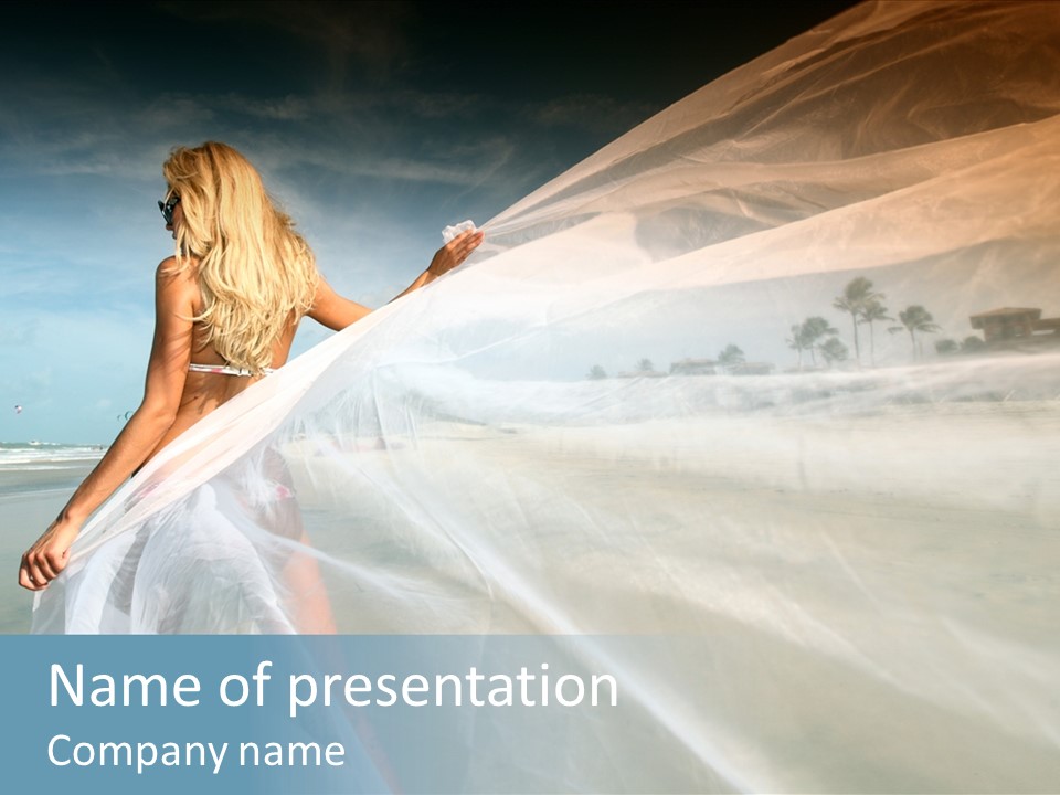 Relaxation Coast Wedding PowerPoint Template