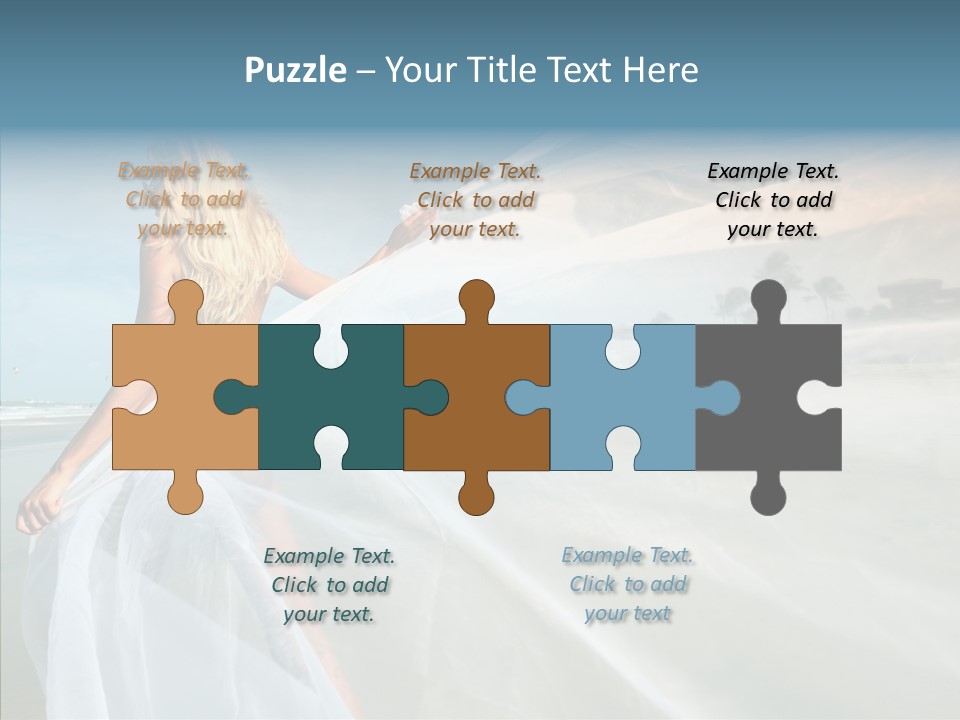 Relaxation Coast Wedding PowerPoint Template