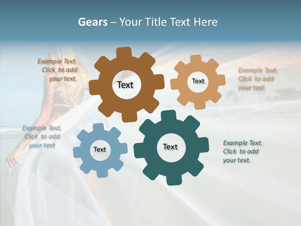 Relaxation Coast Wedding PowerPoint Template