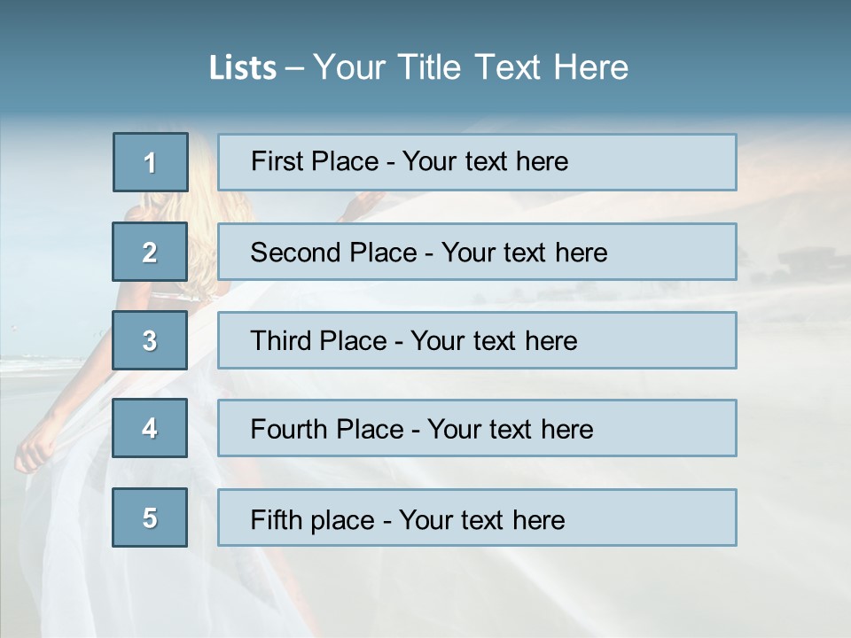Relaxation Coast Wedding PowerPoint Template