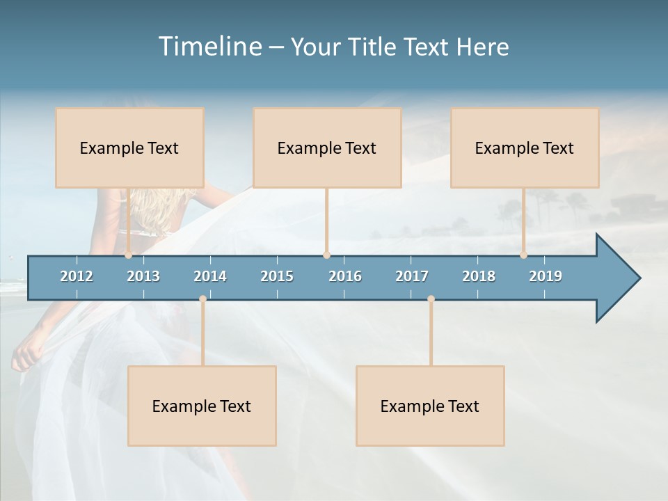 Relaxation Coast Wedding PowerPoint Template