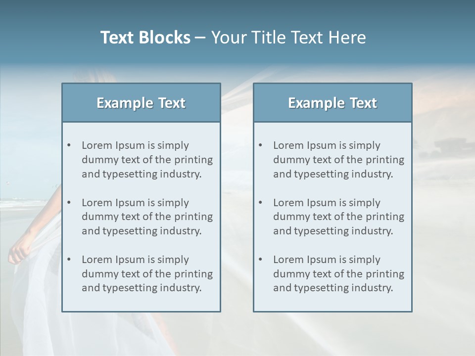 Relaxation Coast Wedding PowerPoint Template