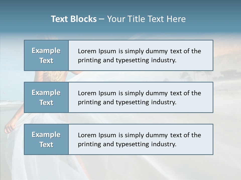 Relaxation Coast Wedding PowerPoint Template