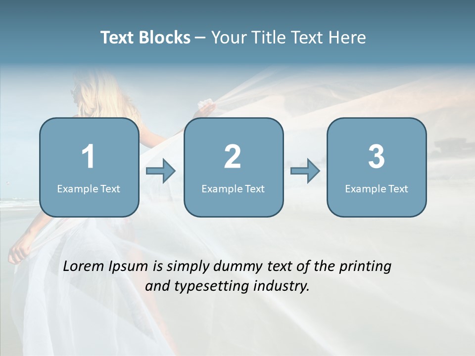 Relaxation Coast Wedding PowerPoint Template