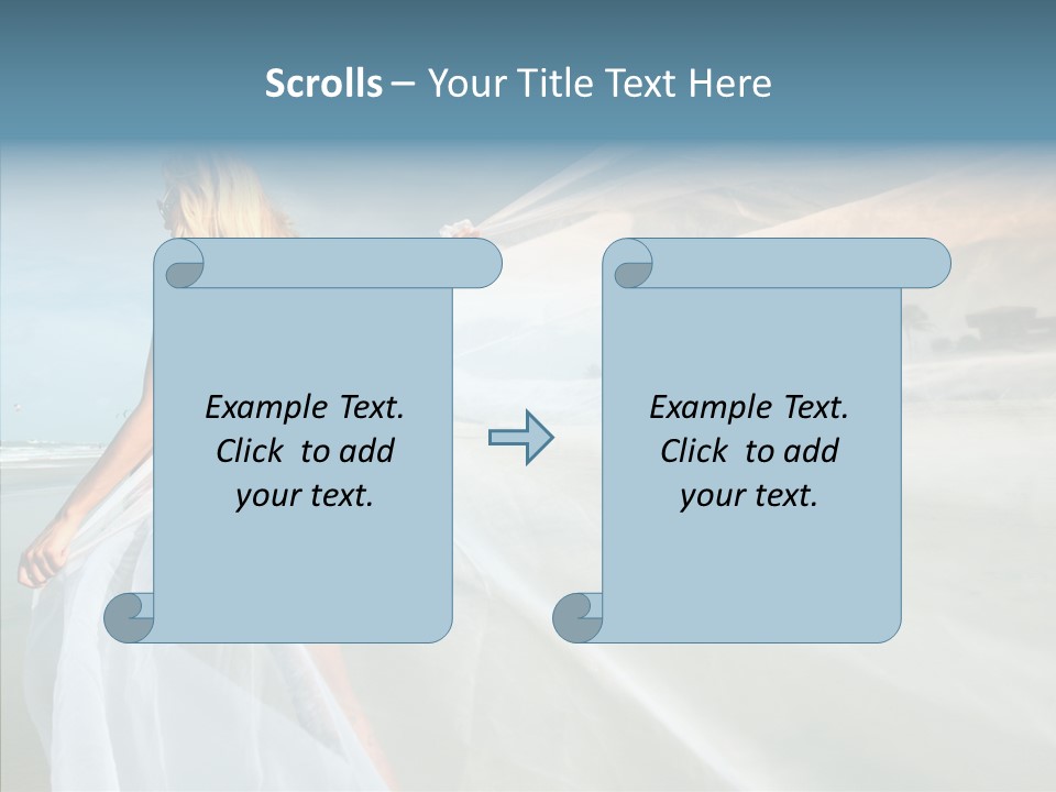 Relaxation Coast Wedding PowerPoint Template