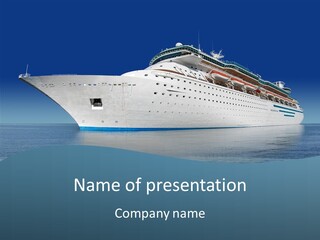 Sailing Blue Cruise PowerPoint Template