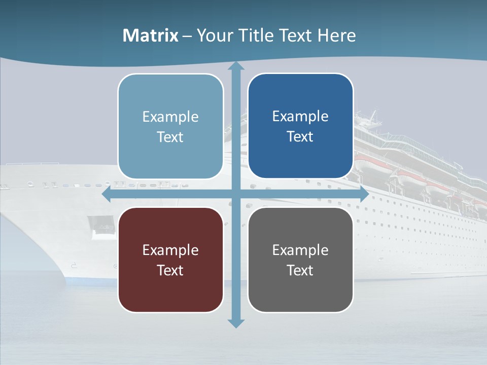Sailing Blue Cruise PowerPoint Template