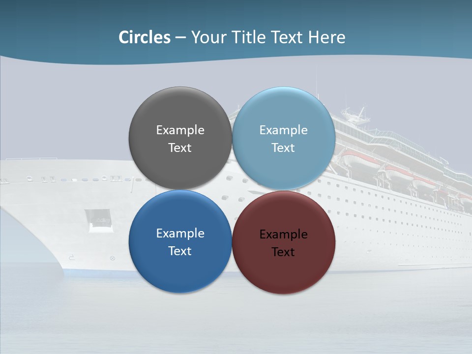 Sailing Blue Cruise PowerPoint Template