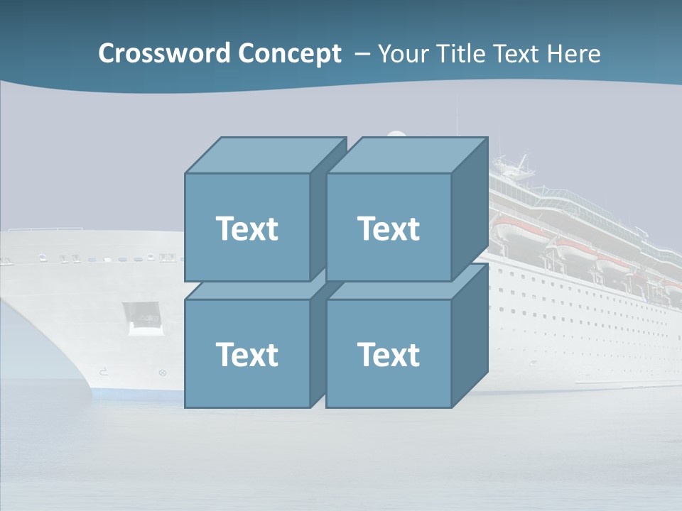 Sailing Blue Cruise PowerPoint Template