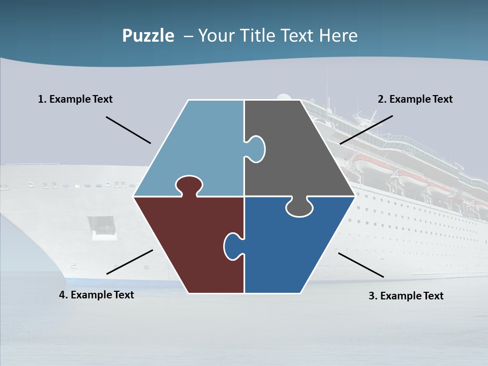 Sailing Blue Cruise PowerPoint Template