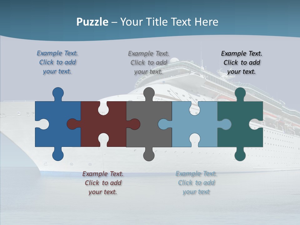 Sailing Blue Cruise PowerPoint Template