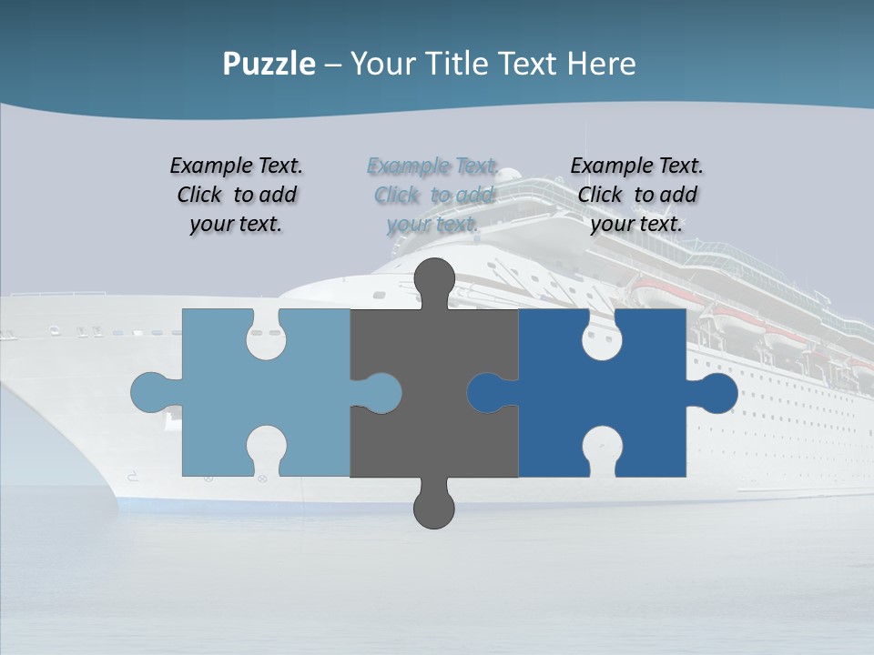 Sailing Blue Cruise PowerPoint Template