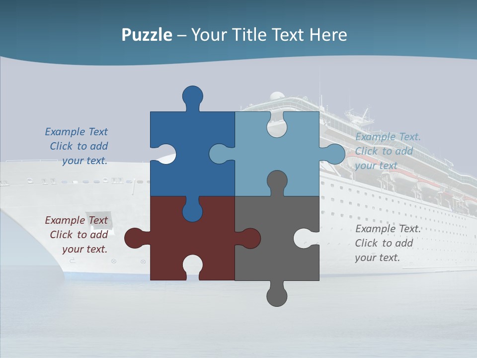 Sailing Blue Cruise PowerPoint Template