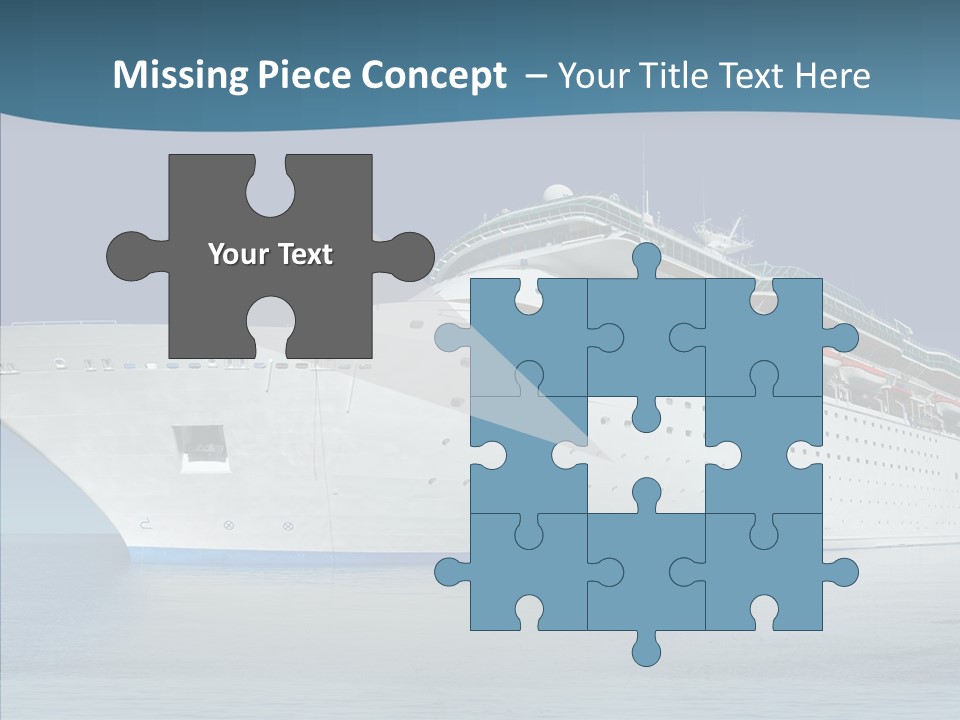 Sailing Blue Cruise PowerPoint Template