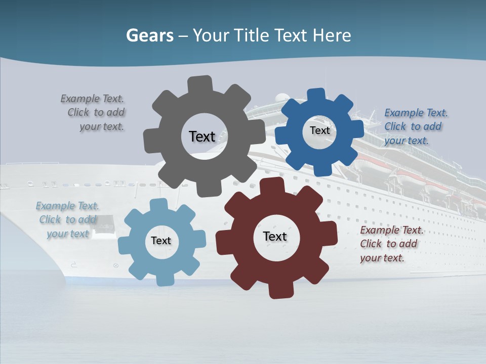 Sailing Blue Cruise PowerPoint Template