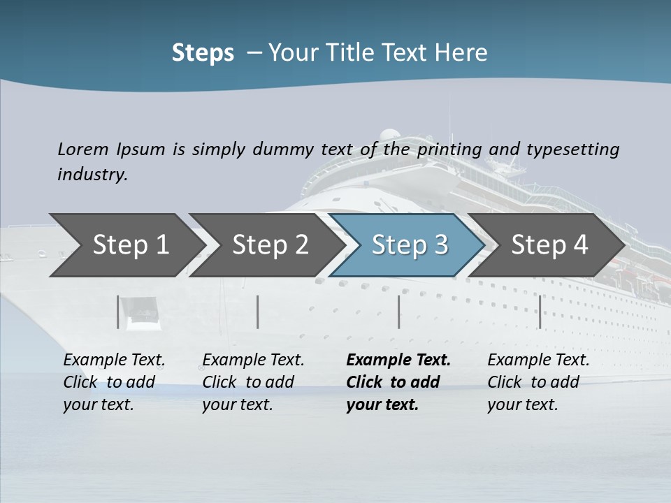 Sailing Blue Cruise PowerPoint Template