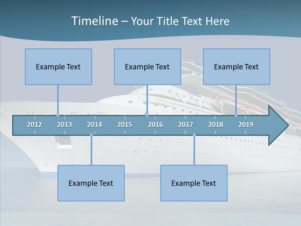 Sailing Blue Cruise PowerPoint Template