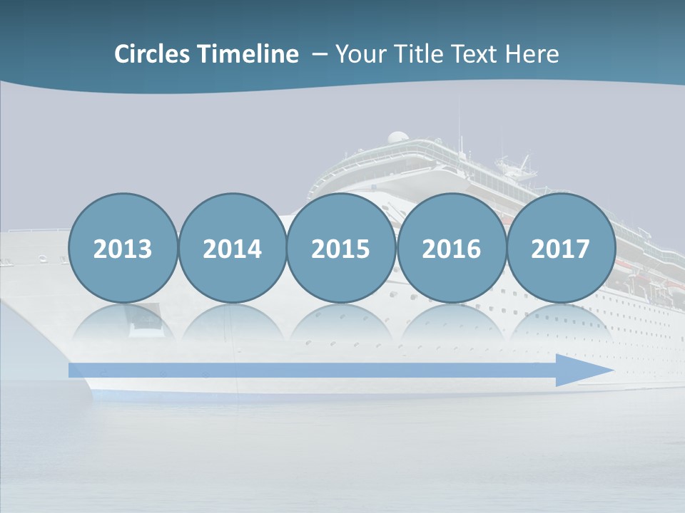 Sailing Blue Cruise PowerPoint Template