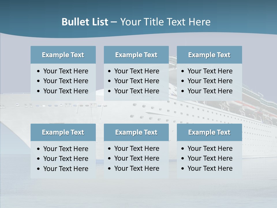 Sailing Blue Cruise PowerPoint Template