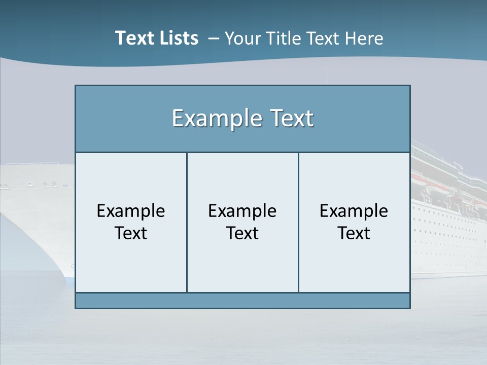 Sailing Blue Cruise PowerPoint Template