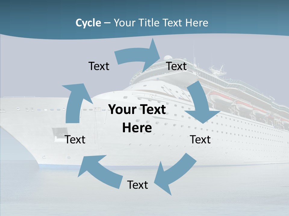 Sailing Blue Cruise PowerPoint Template