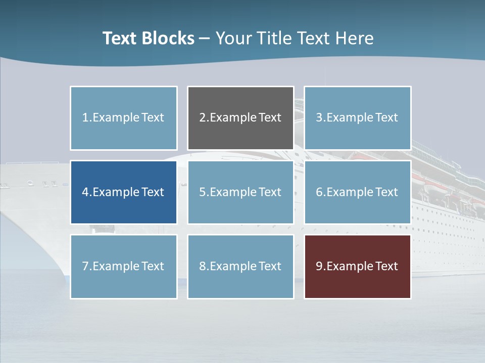 Sailing Blue Cruise PowerPoint Template